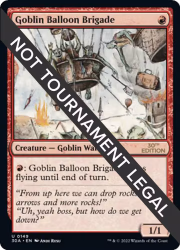 Goblin Balloon Brigade (149), 30th Anniversary Edition — Magic card price