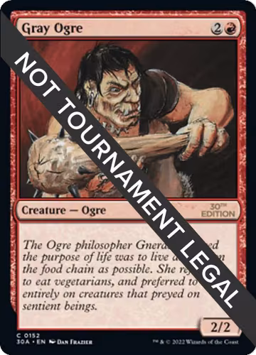 Gray Ogre (152), 30th Anniversary Edition — Magic card price