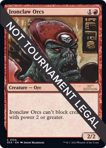 Ironclaw Orcs (155), 30th Anniversary Edition — Magic card price