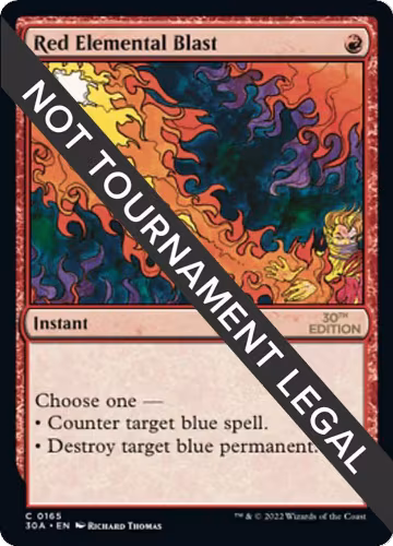 Red Elemental Blast (165), 30th Anniversary Edition — Magic card price