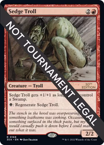 Sedge Troll (168), 30th Anniversary Edition — Magic card price