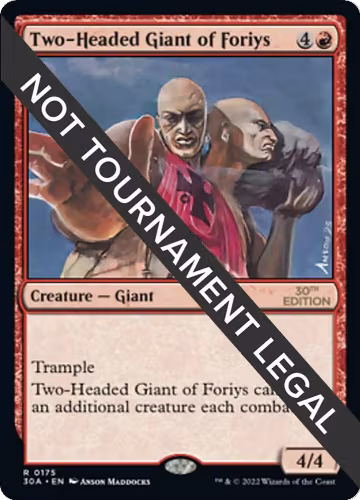 Two-Headed Giant of Foriys (175), 30th Anniversary Edition — Magic card price
