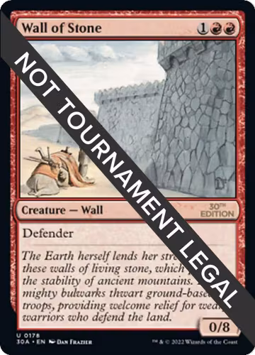 Wall of Stone (178), 30th Anniversary Edition — Magic card price