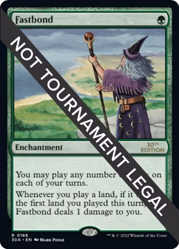 Fastbond (188), 30th Anniversary Edition — Magic card price