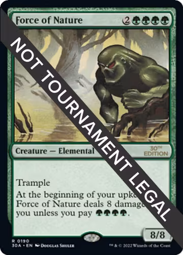 Force of Nature (190), 30th Anniversary Edition — Magic card price