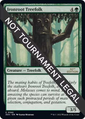 Ironroot Treefolk (199), 30th Anniversary Edition — Magic card price