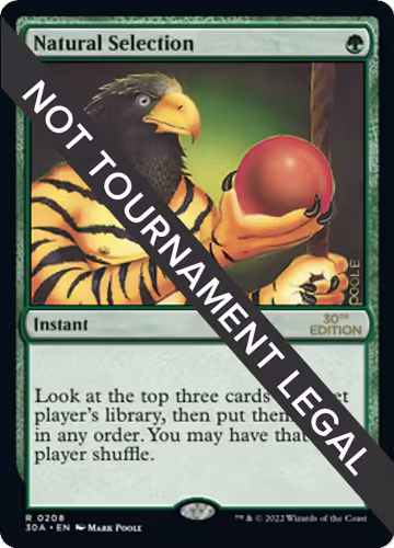 Natural Selection (208), 30th Anniversary Edition — Magic card price
