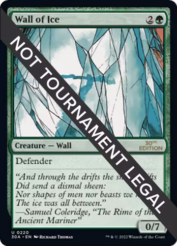 Wall of Ice (220), 30th Anniversary Edition — Magic card price