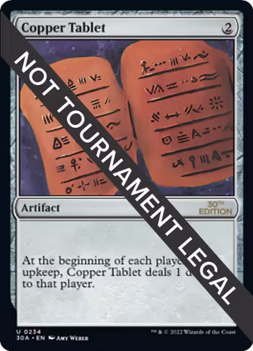 Copper Tablet (234), 30th Anniversary Edition — Magic card price