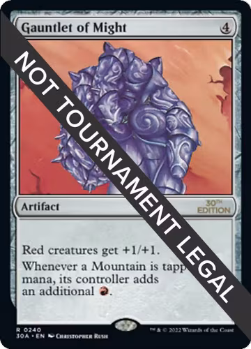 Gauntlet of Might (240), 30th Anniversary Edition — Magic card price