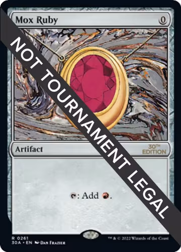 Mox Ruby (261), 30th Anniversary Edition — Magic card price