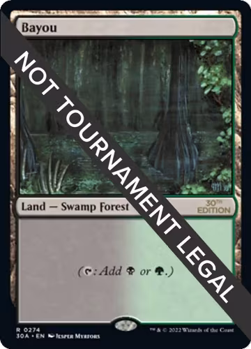 Bayou (274), 30th Anniversary Edition — Magic card price