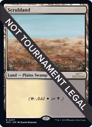 Scrubland (277), 30th Anniversary Edition — Magic card price