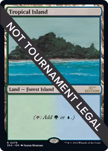 Tropical Island (279), 30th Anniversary Edition — Magic card price