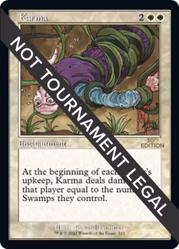 Karma (Retro Frame) (323), 30th Anniversary Edition — Magic card price