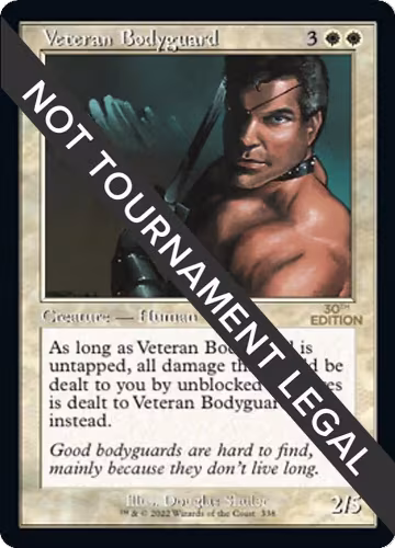 Veteran Bodyguard (Retro Frame) (338), 30th Anniversary Edition — Magic card price