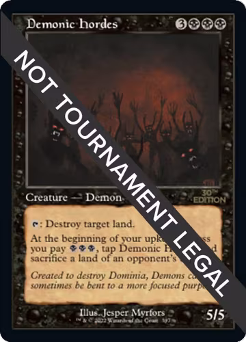Demonic Hordes (Retro Frame) (397), 30th Anniversary Edition — Magic card price