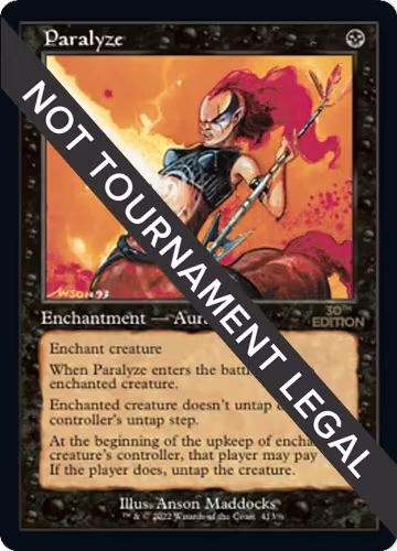 Paralyze (Retro Frame) (413), 30th Anniversary Edition — Magic card price