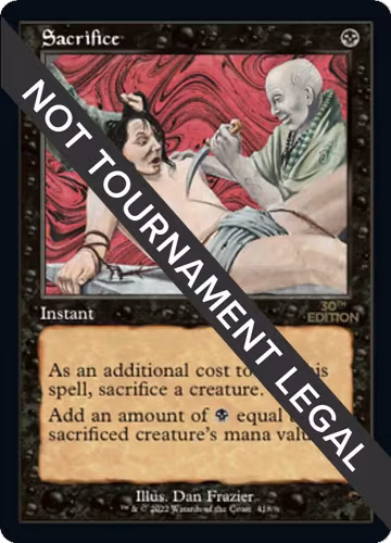 Sacrifice (Retro Frame) (418), 30th Anniversary Edition — Magic card price
