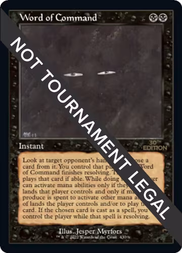 Word of Command (Retro Frame) (430), 30th Anniversary Edition — Magic card price