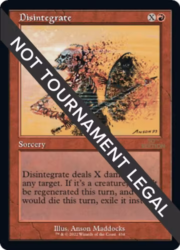Disintegrate (Retro Frame) (434), 30th Anniversary Edition — Magic card price