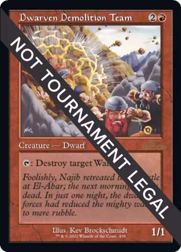 Dwarven Demolition Team (Retro Frame) (436), 30th Anniversary Edition — Magic card price