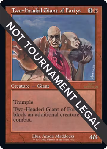 Two-Headed Giant of Foriys (Retro Frame) (472), 30th Anniversary Edition — Magic card price