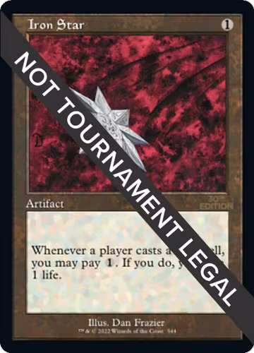 Iron Star (Retro Frame) (544), 30th Anniversary Edition — Magic card price