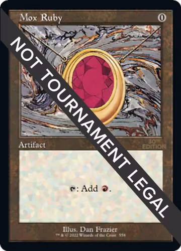 Mox Ruby (Retro Frame) (558), 30th Anniversary Edition — Magic card price