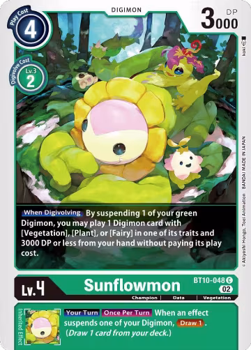Sunflowmon (BT10-048 C), Xros Encounter — Digimon card price