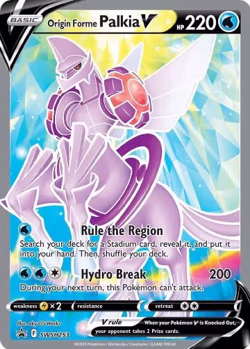 Origin Forme Palkia V (SWSH253), Sword & Shield Promo Cards — Pokémon card price