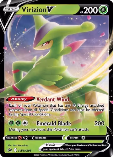 Virizion V - SWSH295 (SWSH295), Sword & Shield Promo Cards — Pokémon card price