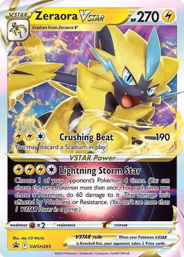 Zeraora VSTAR - SWSH265 (SWSH265), Sword & Shield Promo Cards — Pokémon card price