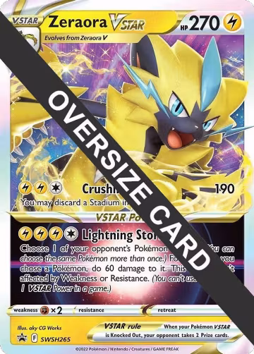 Zeraora VSTAR - SWSH265 (SWSH265), Jumbo Cards — Pokémon card price