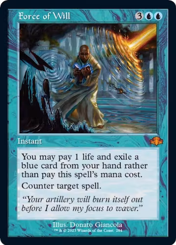 Force of Will (Retro Frame) (284), Dominaria Remastered — Magic card price