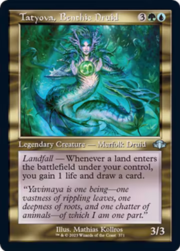 Tatyova, Benthic Druid (Retro Frame) (371), Dominaria Remastered — Magic card price