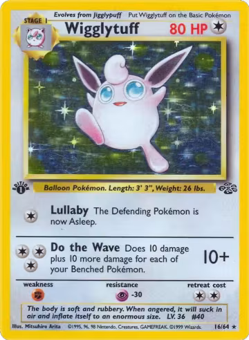 Wigglytuff (16) (16/64), Jungle — Pokémon card price