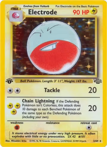 Electrode (2) (02/64), Jungle — Pokémon card price