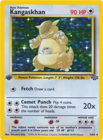 Kangaskhan (5) (05/64), Jungle — Pokémon card price