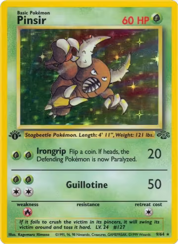 Pinsir (9) (09/64), Jungle — Pokémon card price