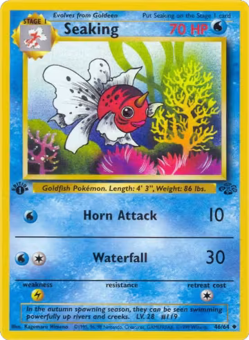 Seaking (46/64), Jungle — Pokémon card price