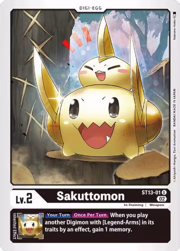 Sakuttomon (ST13-01 U), Starter Deck 13: Ragnaloardmon — Digimon card price