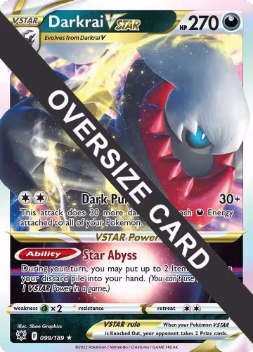 Darkrai VSTAR - 099/189 (099/189), Jumbo Cards — Pokémon card price