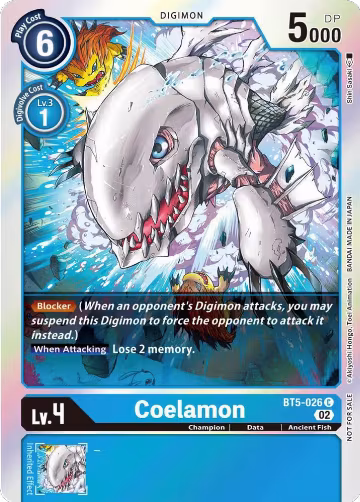 Coelamon (Official Tournament Pack Vol. 7) (BT5-026 C), Battle of Omni — Digimon card price