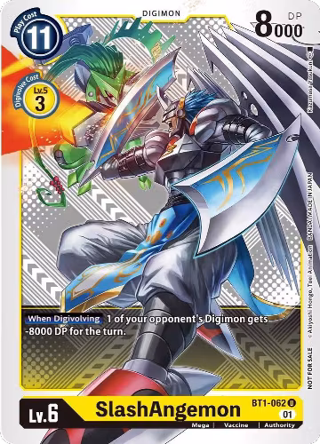 SlashAngemon (Winner Pack Xros Encounter) (BT1-062 U), Release Special Booster 1.0 — Digimon card price