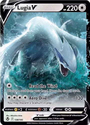 Lugia V (138/195), Silver Tempest — Pokémon card price