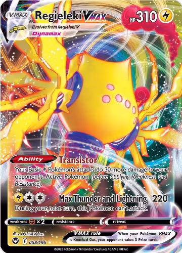 Regieleki VMAX (058/195), Silver Tempest — Pokémon card price