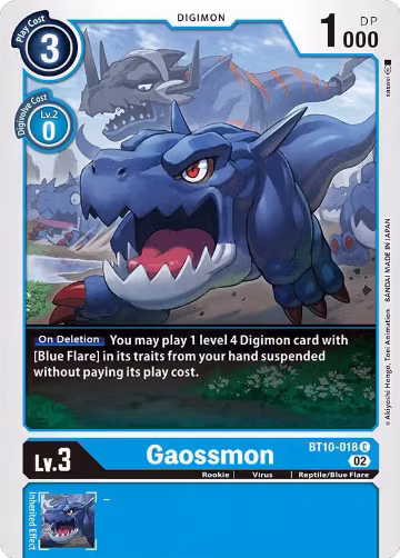 Gaossmon (BT10-018 C), Xros Encounter — Digimon card price