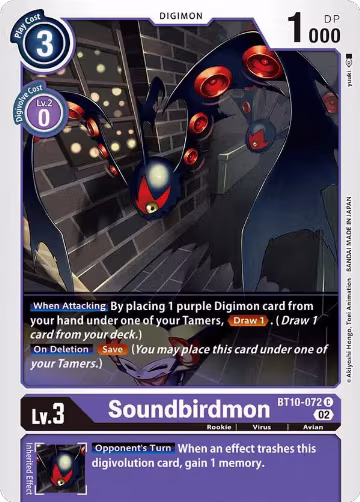 Soundbirdmon (BT10-072 C), Xros Encounter — Digimon card price