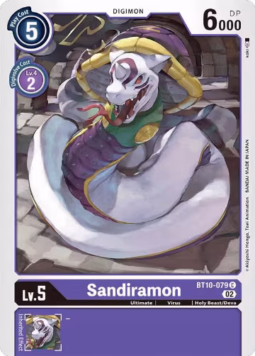 Sandiramon (BT10-079 C), Xros Encounter — Digimon card price